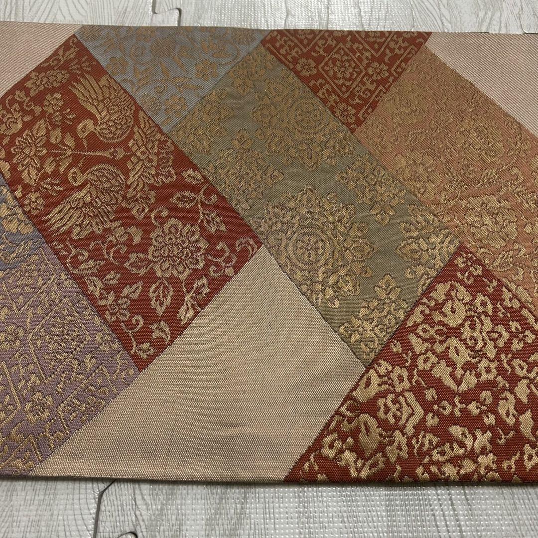 袋帯 絵垣紋様 美しい金彩織出し 正絹 AO-1878 袋帯 絵垣紋様 美しい金彩織出し 正絹 AO-1878