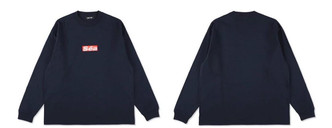 WIND AND SEA The Sea L/S Tee ネイビー M