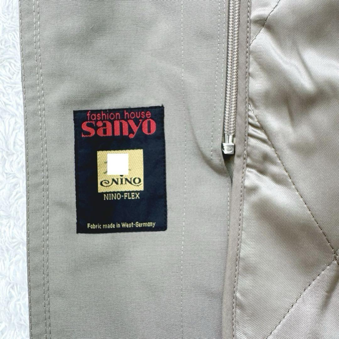 【美品】SANYO〈三陽商会〉中綿シルク100%ライナー付きトレンチコート