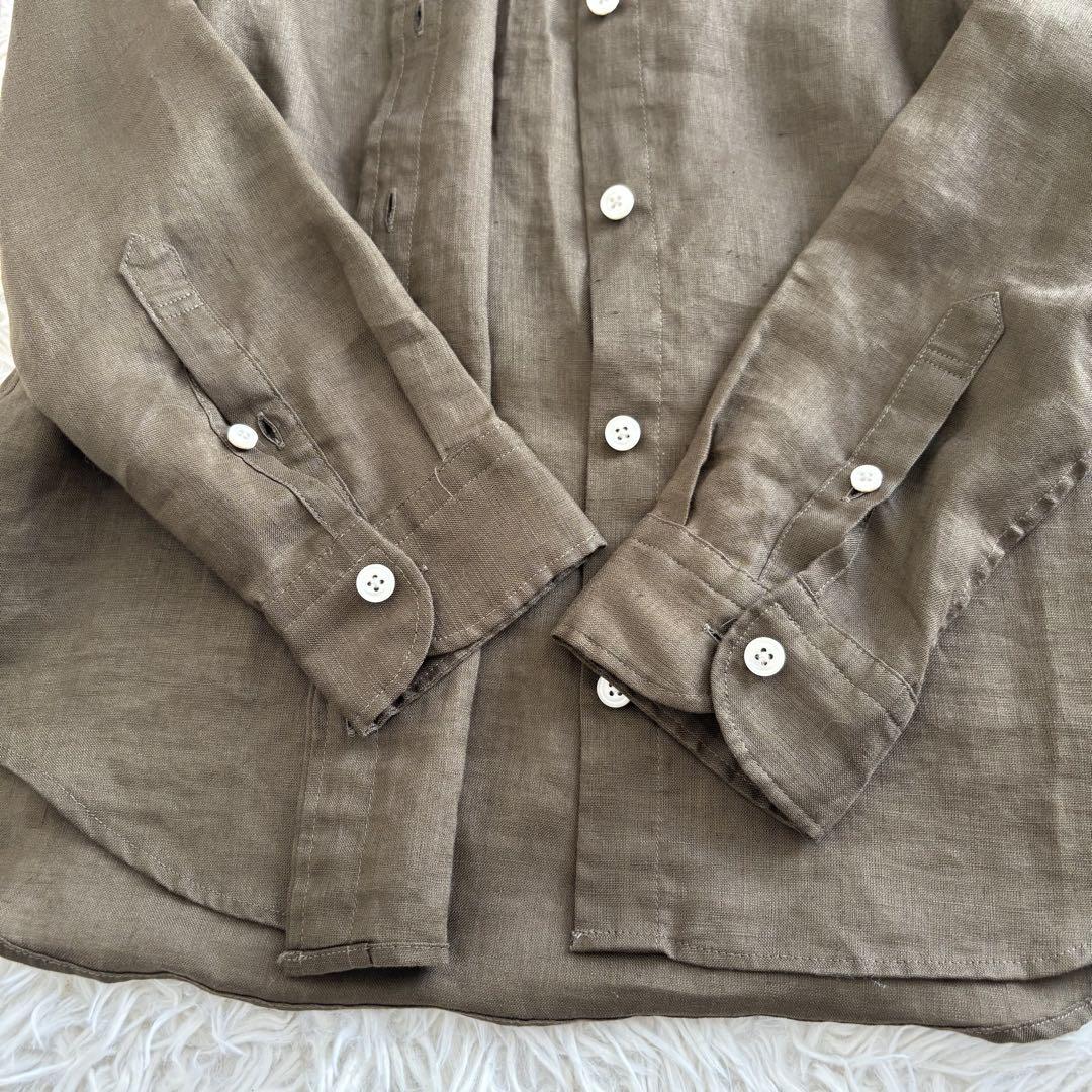 Spick&Span スピックアンドスパン 長袖リネンシャツ ハード