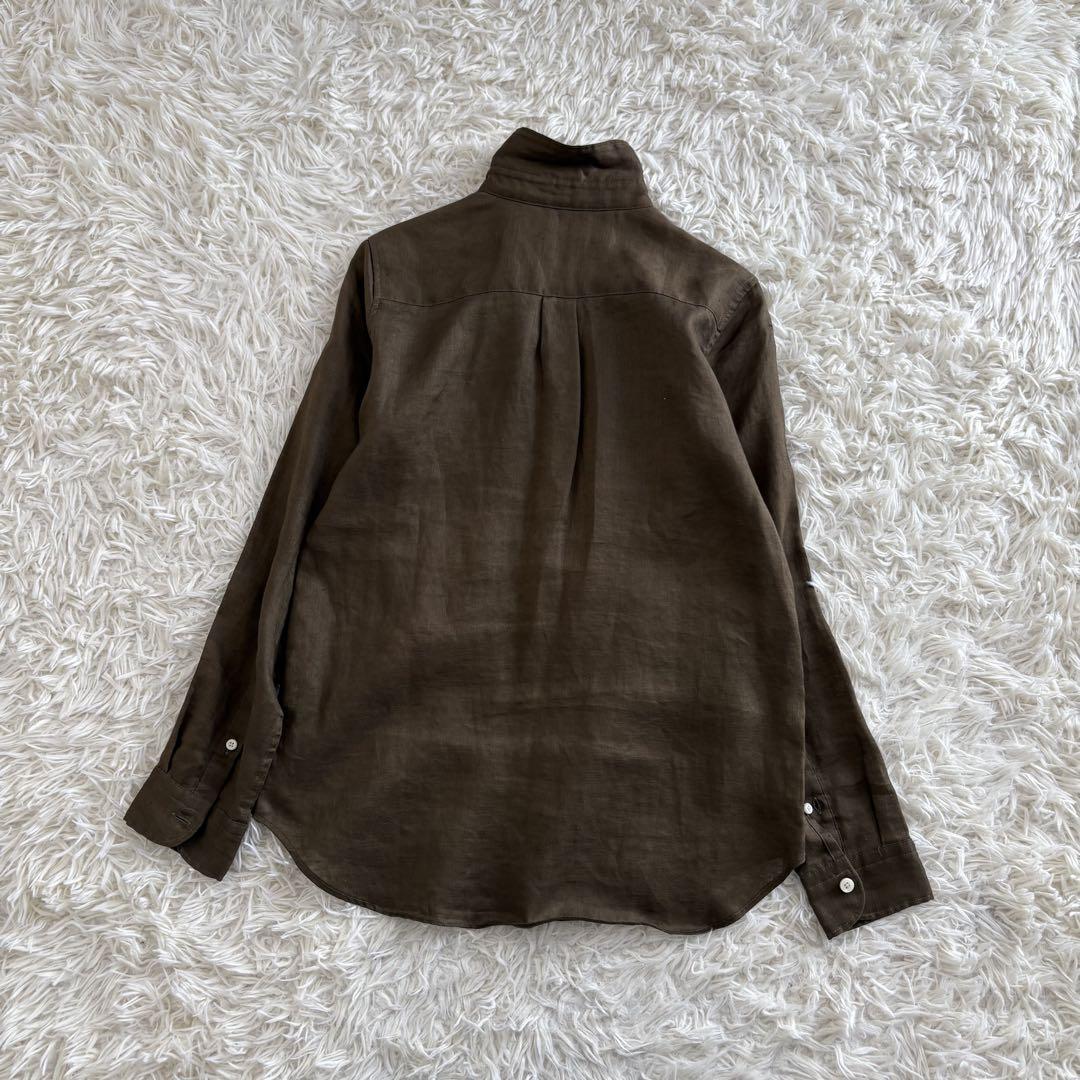 大注目 Spick&Span ハード 長袖リネンシャツ スピックアンドスパン トップス
