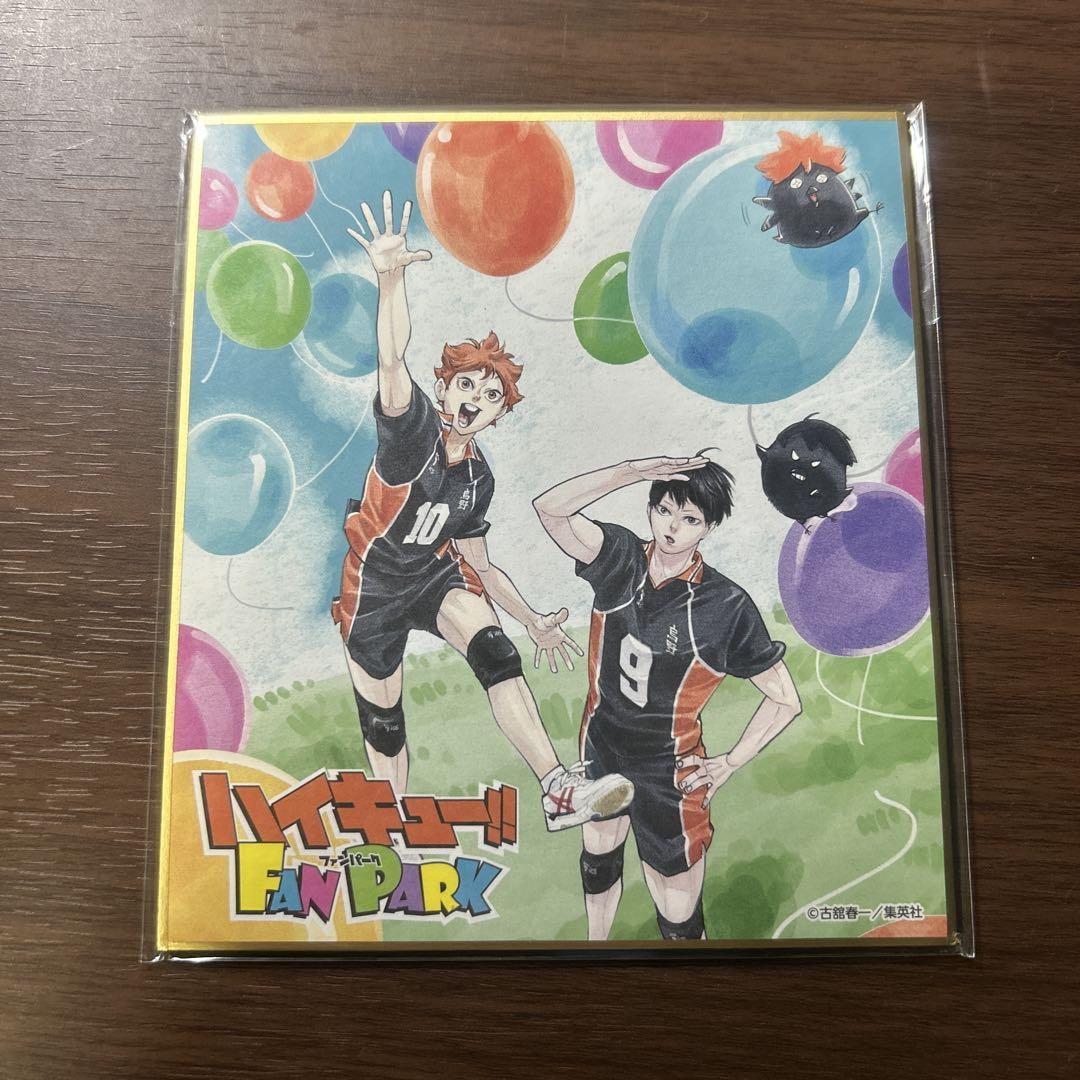 ハイキュー!! ファンパーク 定期購読者限定 オリジナルピンズ 来場特典 色紙 ハイキュー!! ファンパーク 来場者特典 FAN PARK ミニ色紙