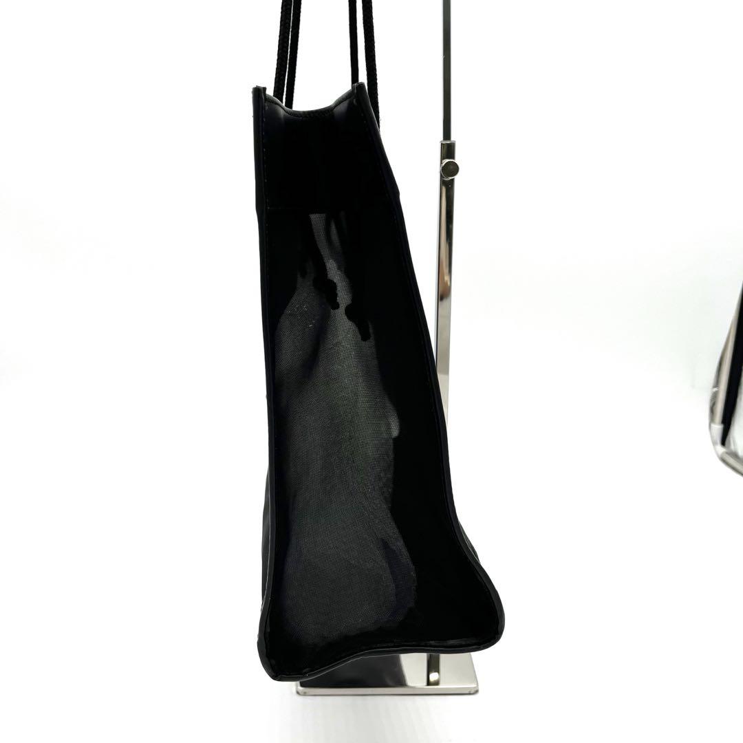 FENDI ブラック メッシュ トートバッグ【ハンドル社外品】