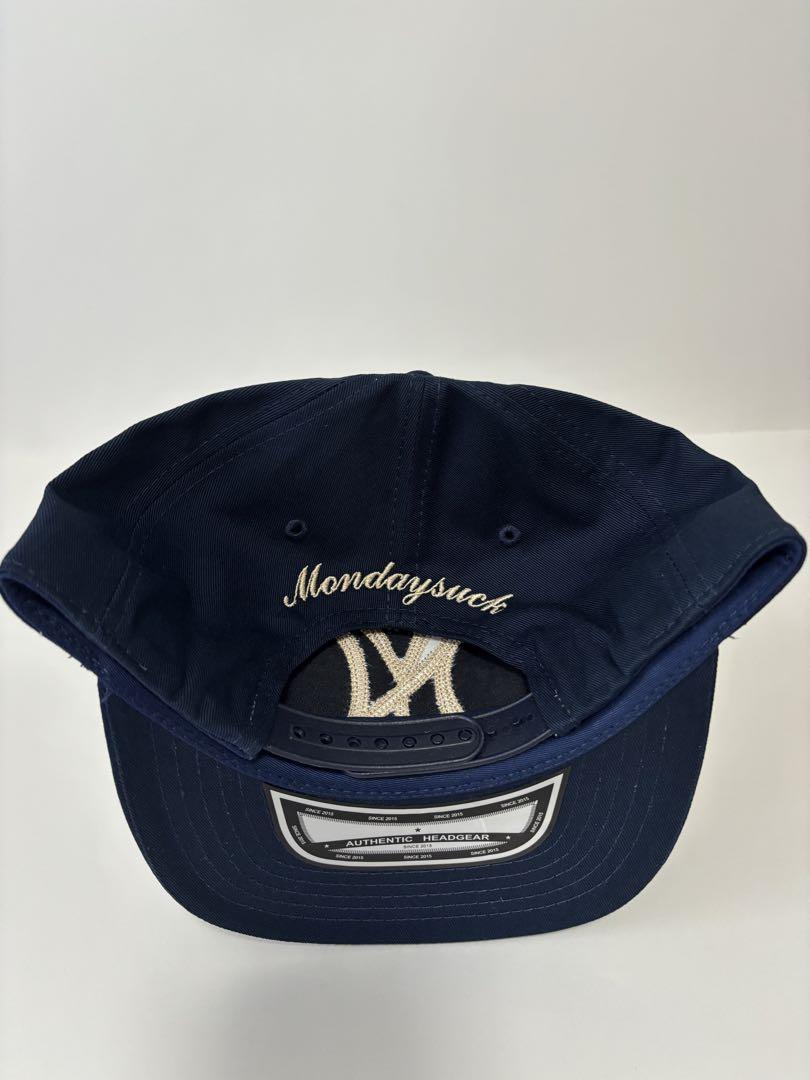 新品 ネイビー mondaysuck マンデーサック キャップ ヤンキース