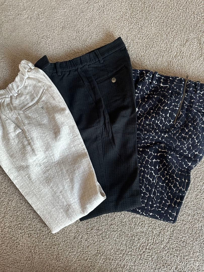 【美品】TOMORROWLAND クロップドパンツ 2本セット　サイズ34