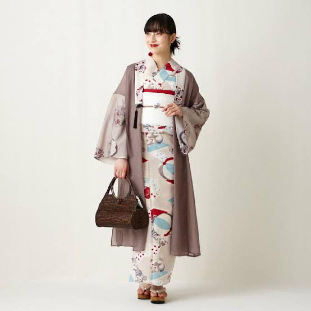 オーダーメイド品　ふりふ 単品 浴衣「猫トランプ」