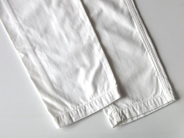 未使用 FOB FACTORY F0431 BAKER PANTS 1/S 白