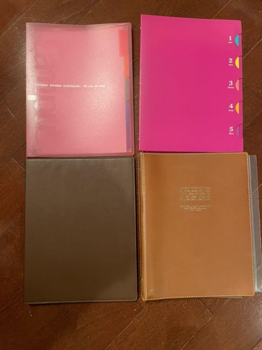 B5 バインダー4冊セット