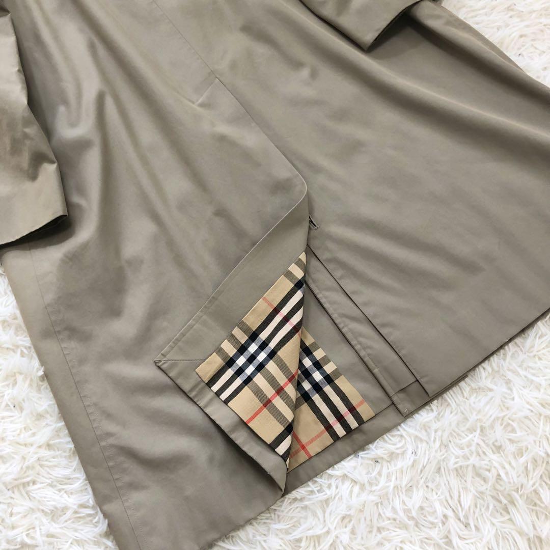 バーバリー ステンカラーコート ロングコート トレンチ XL