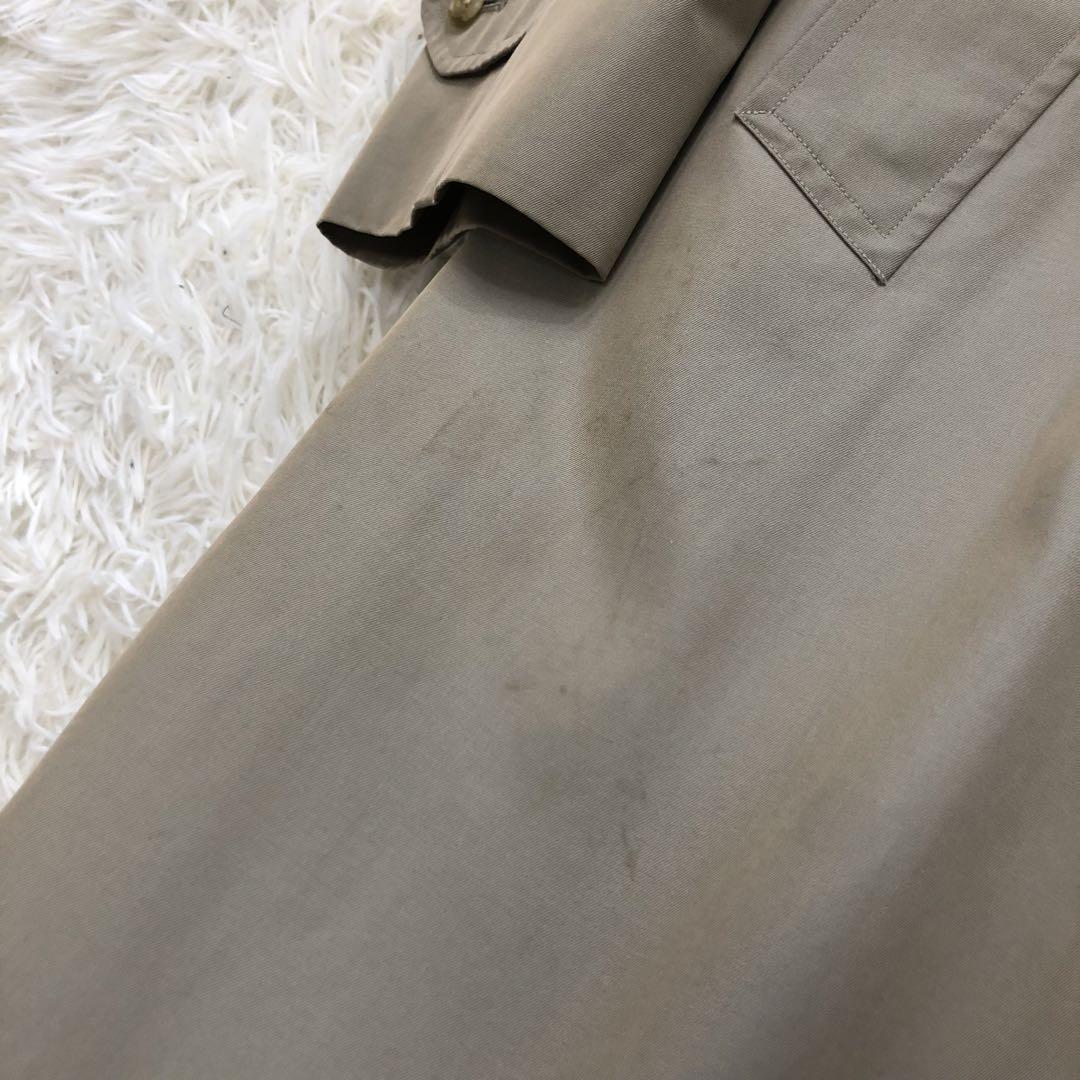 バーバリー ステンカラーコート ロングコート トレンチ XL