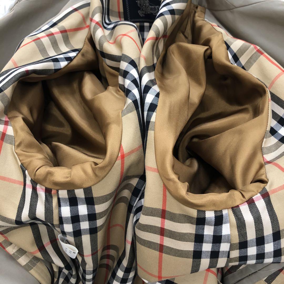 バーバリー ステンカラーコート ロングコート トレンチ XL
