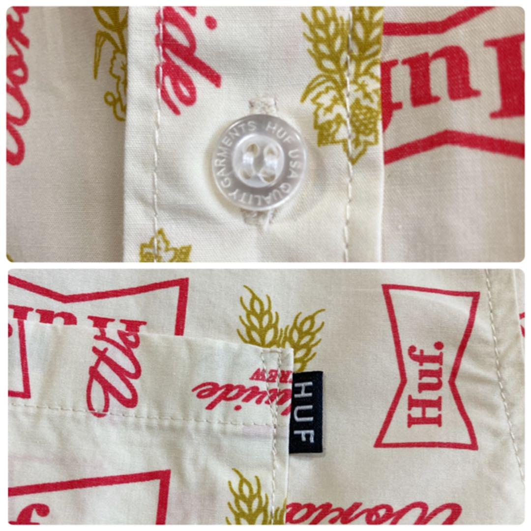 送料込】 HUF ハフ XL 総柄 花柄 プリント ロゴ 半袖シャツ アロハシャツ シャツ 送料込】 HUF ハフ XL 総柄 花柄 プリント ロゴ 半袖シャツ アロハシャツ シャツ