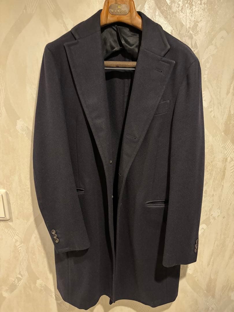 BOGLIOLI ネイビーチェスターコートM・BOGLIOLI