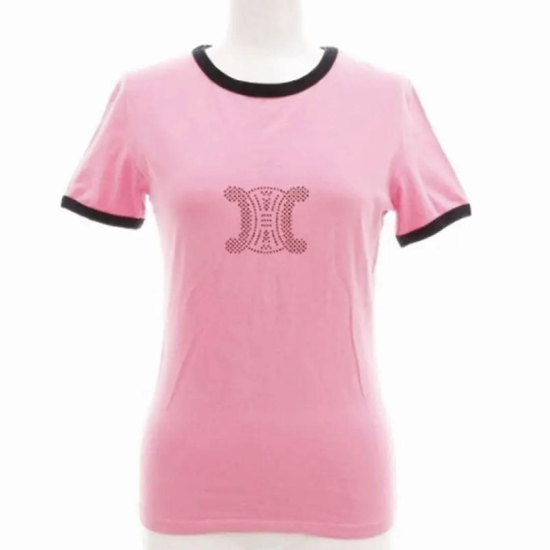 CELINE セリーヌ トリオンフ リンガーTシャツ カットソー マカダム M