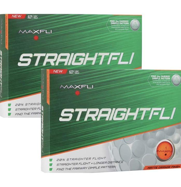 即日発送公認曲がらないボールMaxfli StraightFli ゴルフボール