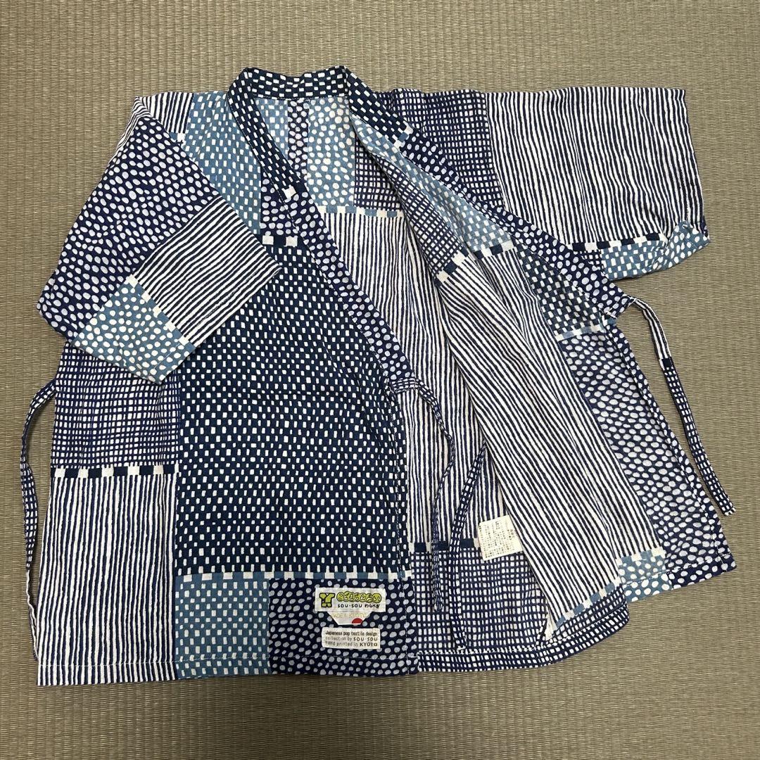 sousou いせもめん 甚平 セパレート浴衣 まがさね L 120 130