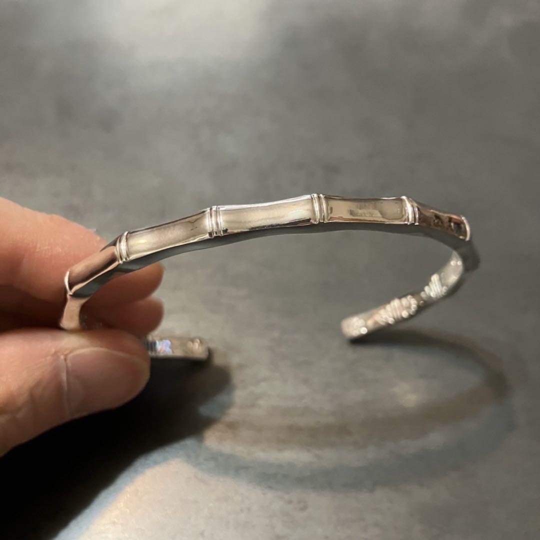 SILVER925 WIDE BANGLE/シルバー/ブレスレット/バングル ワイドバングル シルバー925 なめらかウェーブバングル