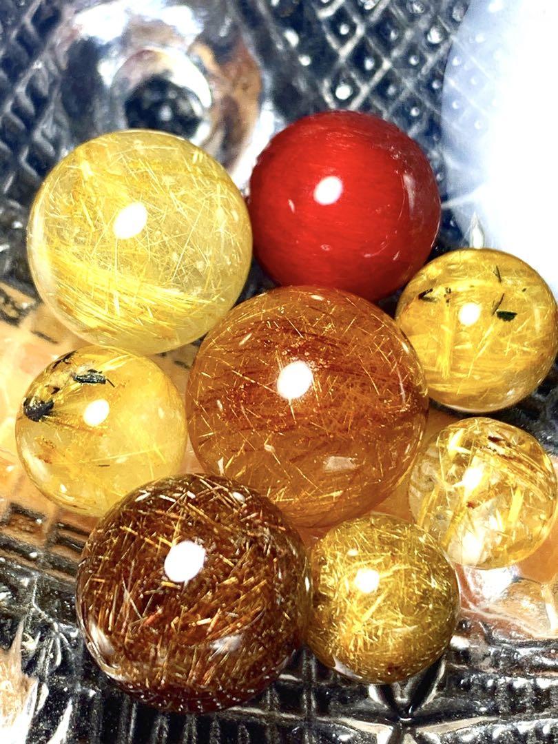 高品質ルチル粒まとめ売り♡♡ピンクルチル入り