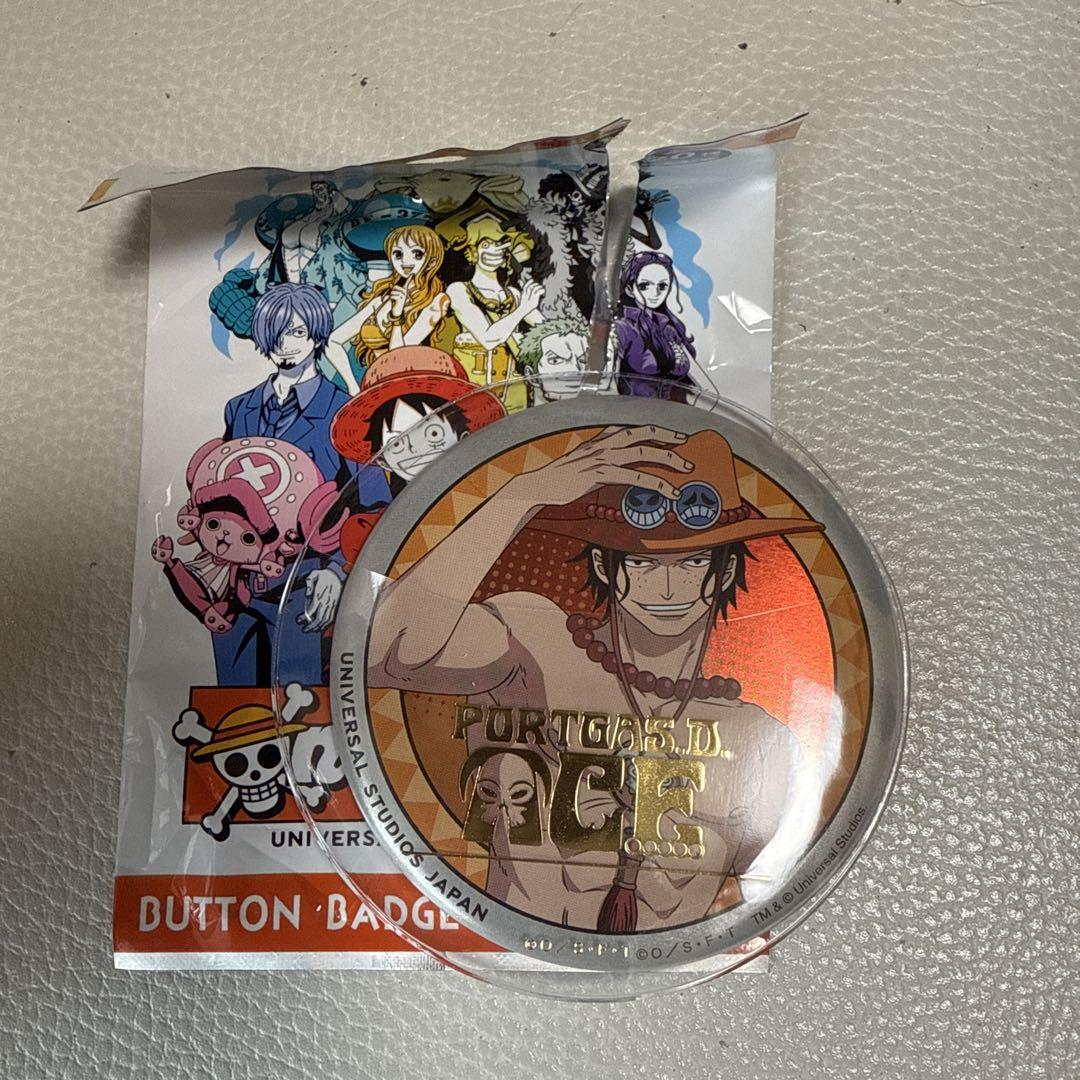 ユニバ USJ ワンピース 缶バッジ シークレット エース - メルカリ
