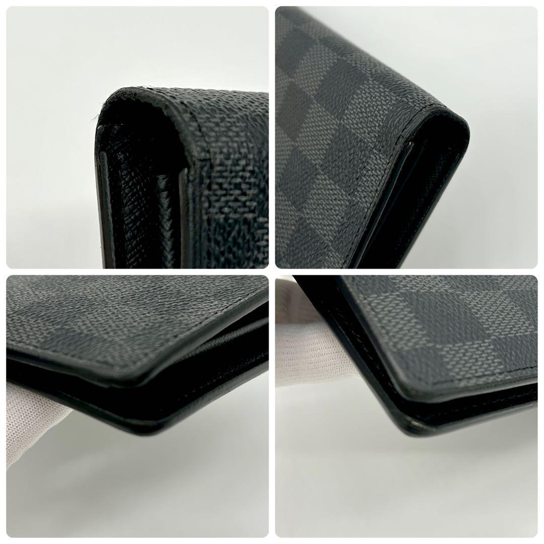【美品】Louis Vuitton ポルトフォイユ ブラザ ダミエグラフィット