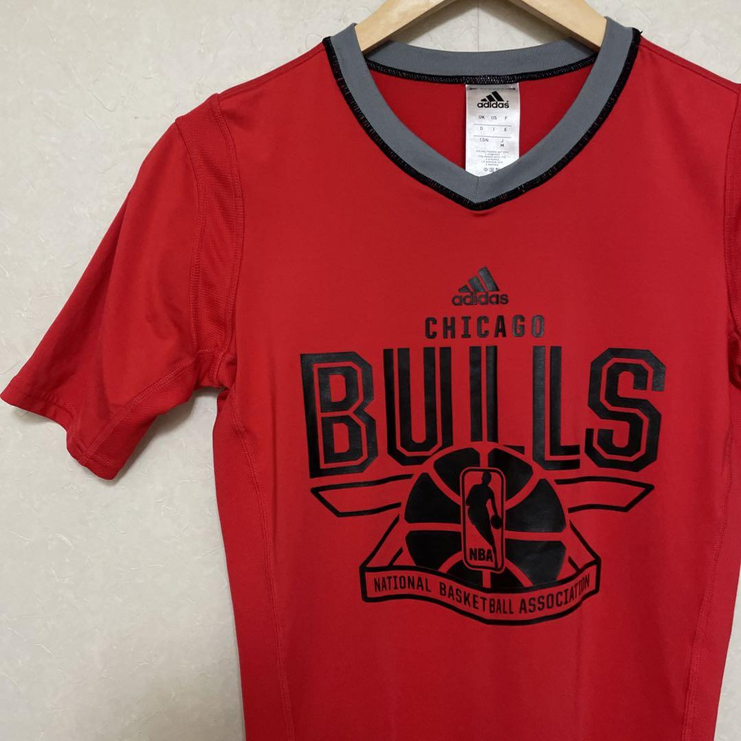 adidas ブルズ NBA バスケットボール Tシャツ トレーニング 伸縮