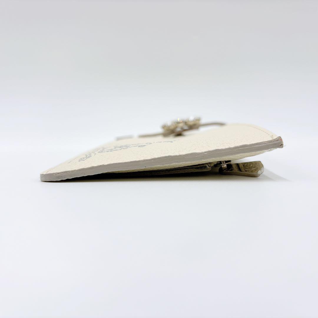 現行 極美品 ＊ ADMJ モーツァルト スワロフスキー スリムウォレット