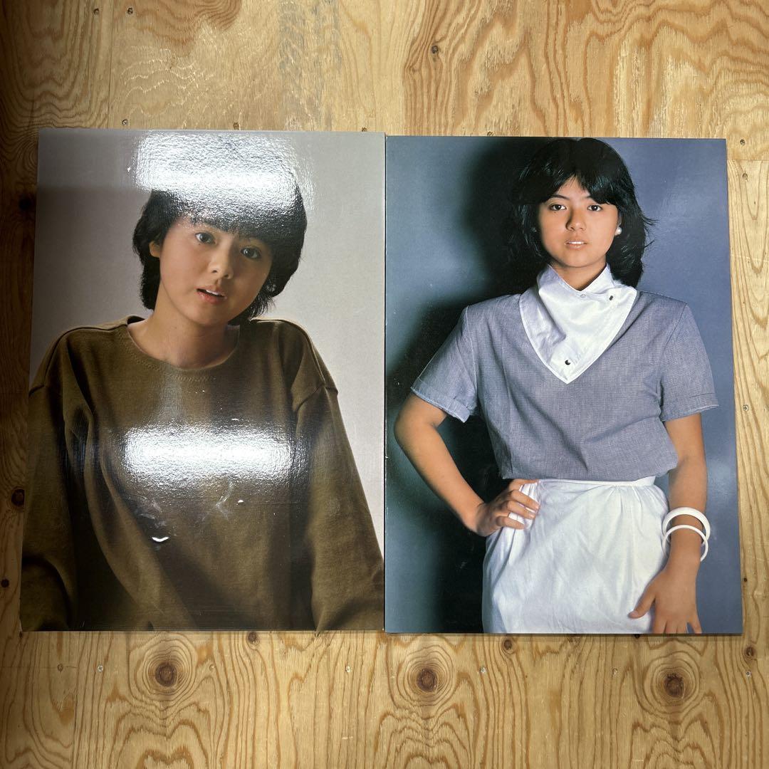 薬師丸ひろ子　木製パネルポスター　2枚セット