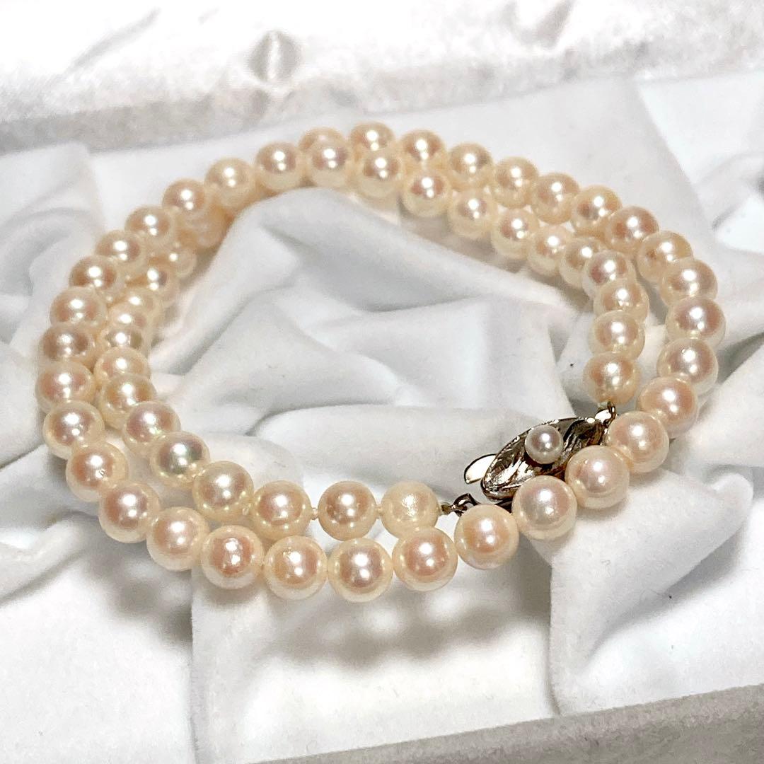 テリ良 あこや真珠 小粒 6.1-6.5mm 本真珠 ネックレス パール目立った傷や汚れなし