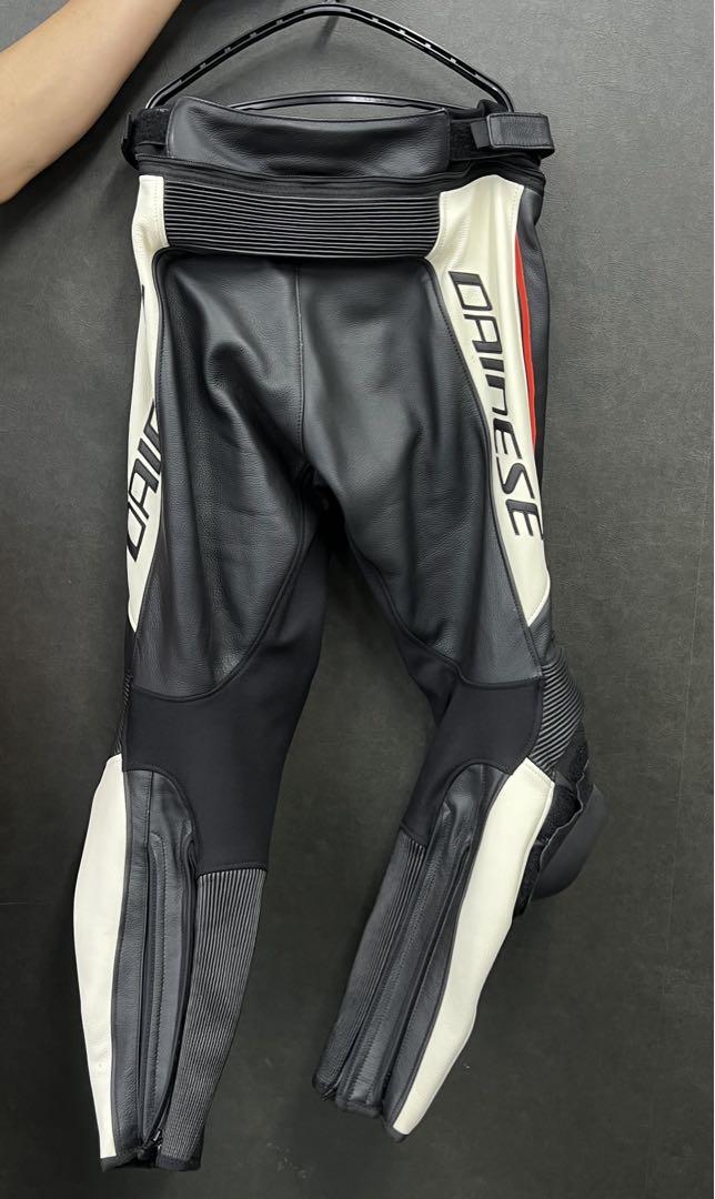 【美品】Dainese バイクジャケット 黒/赤/白 レザー 上下セット
