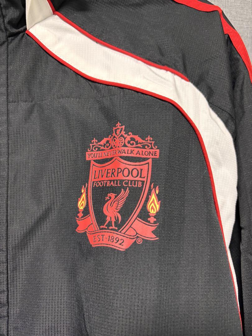 【上】Liverpool FC adidas ジャケット 黒 赤