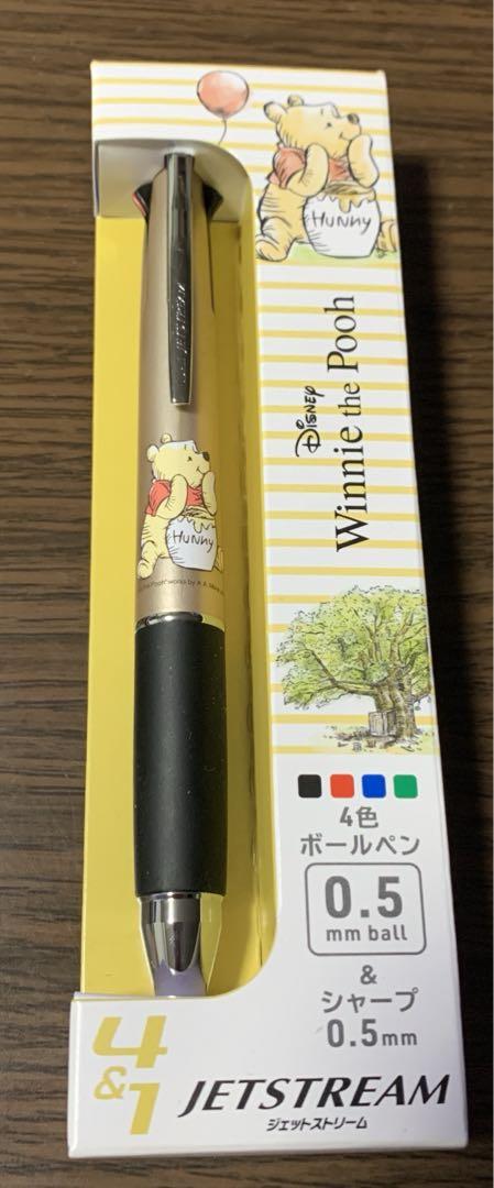 新品 ディズニーストア くまのプーさん ジェットストリーム 多機能ペン 4＆1