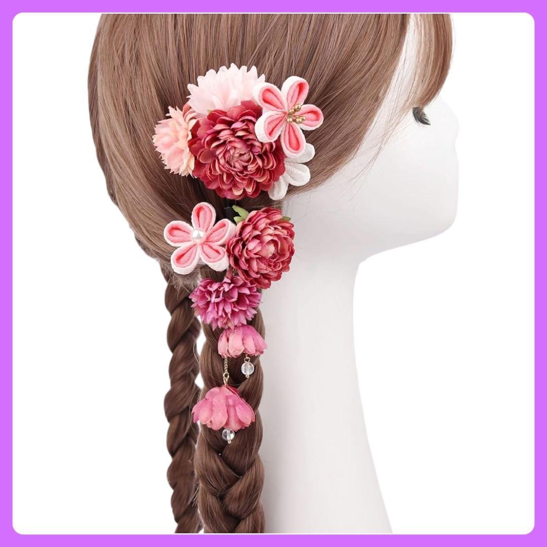 髪飾り 和洋 花 パールピン ヘアクリップ ヘア ヘアアレンジ