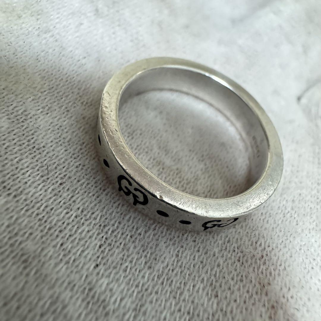 GUCCI✨シルバーリング　指輪　ゴースト　GG Ag925 約14号