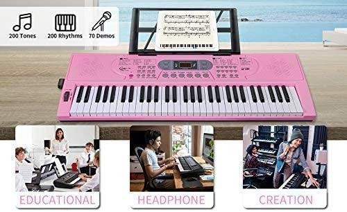 【M1954-114-80】キーボード ピアノ 電子ピアノ 61鍵盤 Amazon.co.jp: 61 キー 電子ピアノ 電子キーボード 61鍵盤
