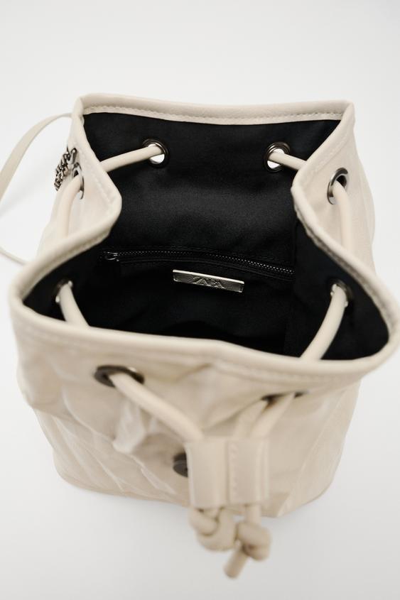 新品 ZARA ザラ / SOFT ROCKER バックパック（WHITE）