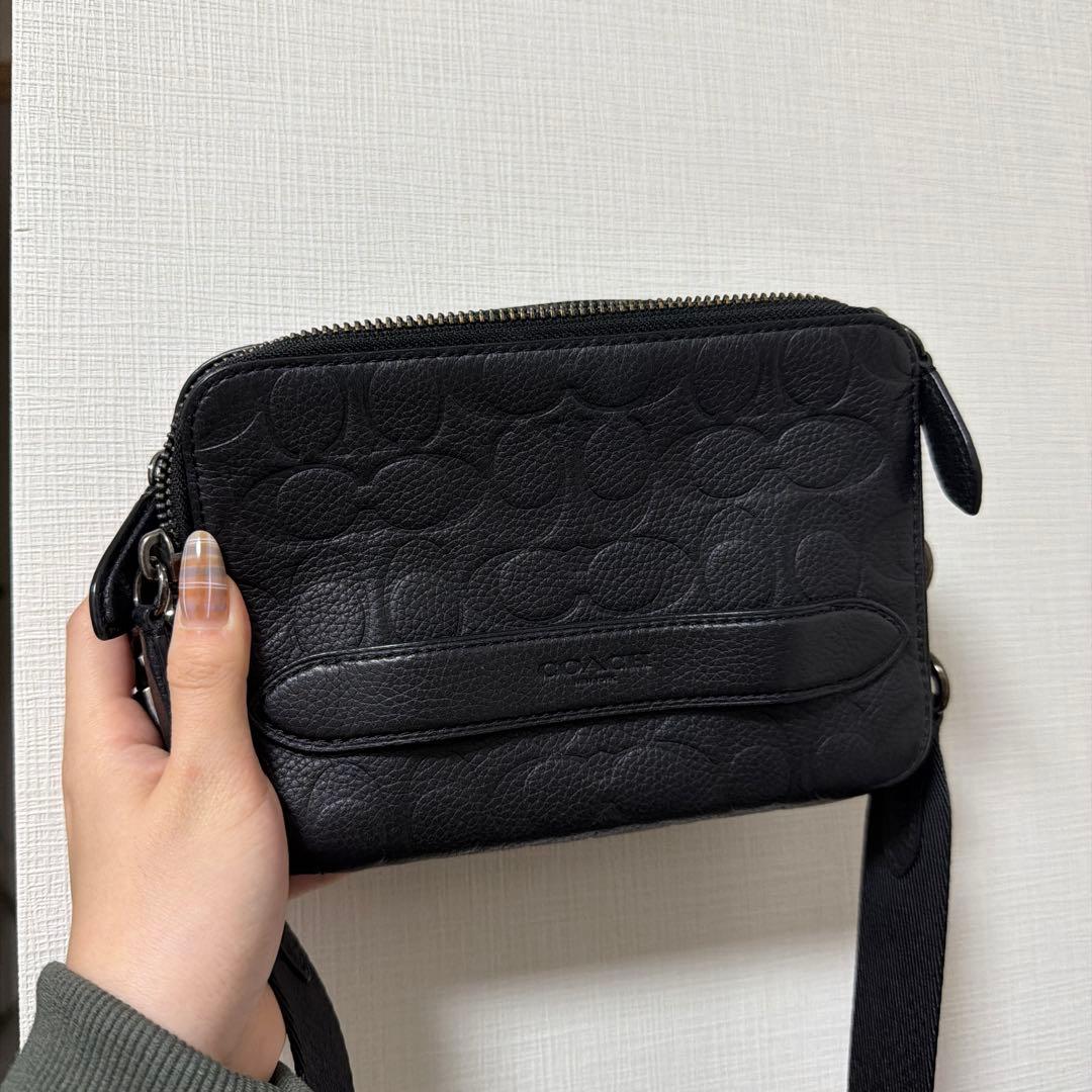 COACHコーチバッグ C2609ブラック ショルダーバッグメンズバッグ