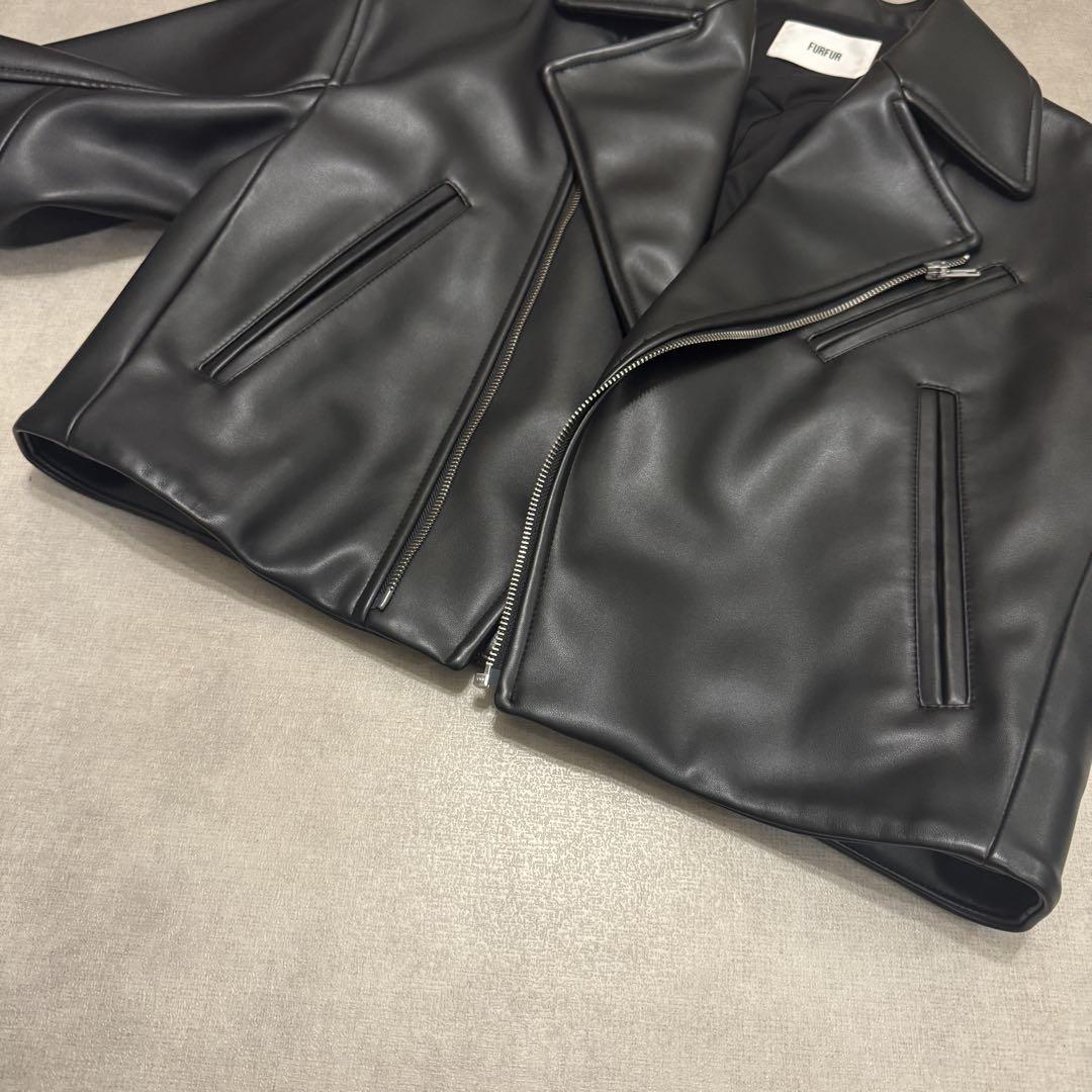 FURFUR ファーファー レザー ライダース ジャケット 黒 ブラック