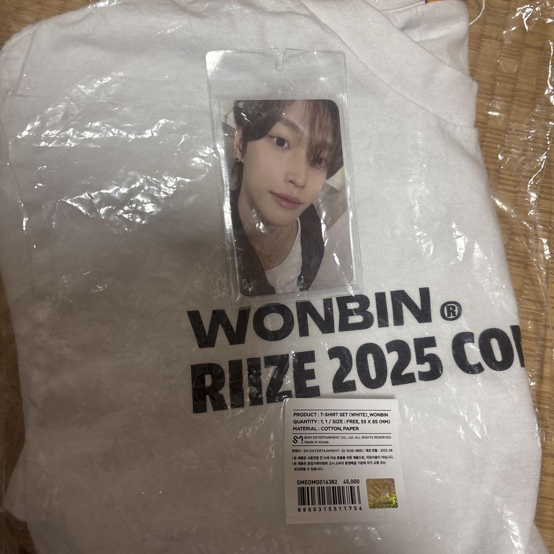 WONBIN RIIZE 2025 ソウルコントレカ付気tシャツ