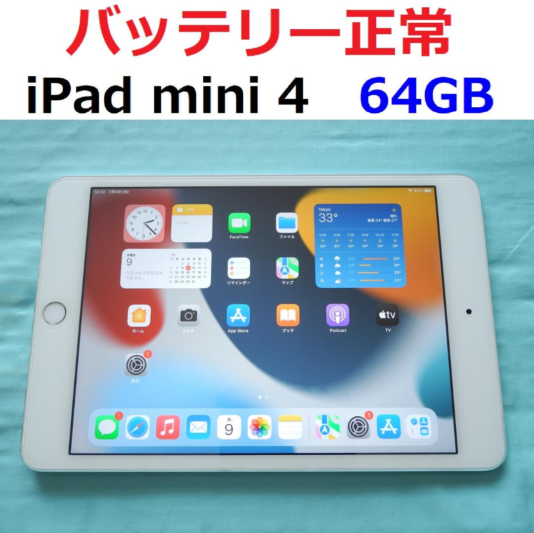 バッテリー正常　iPad mini4 64GB　SIMフリー