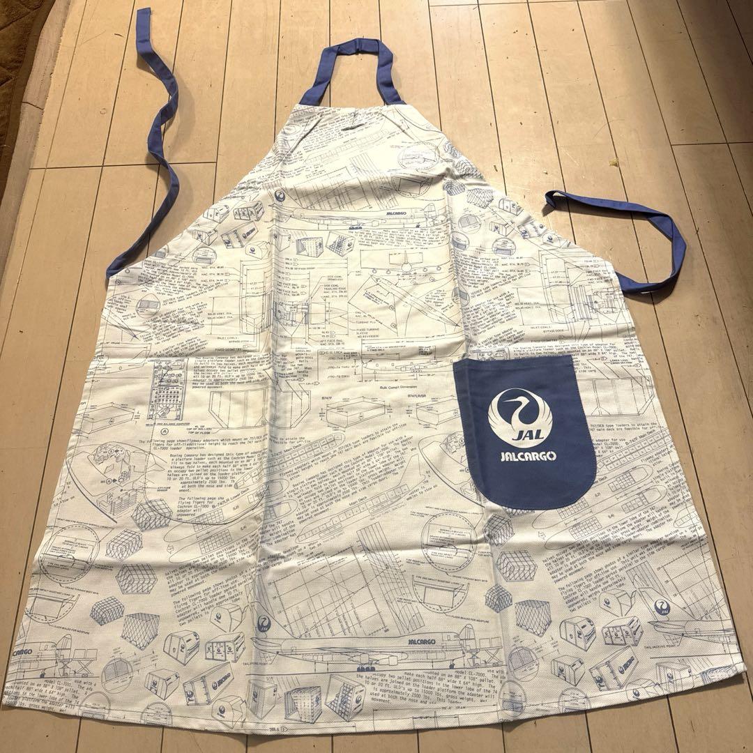 JAL cargo 非売品 昭和レトロ エプロン 日本航空 エアライングッズ