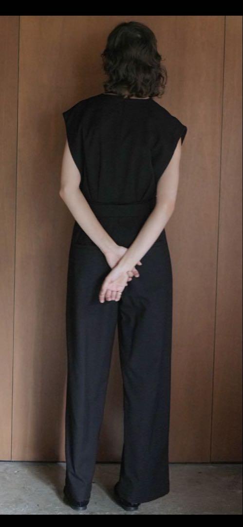 CLANE 美品　ブラックノースリーブオールインワン