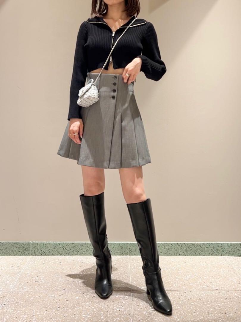 【正規品】snidel Iラインジャンスカ GRY グレー size0 画像4