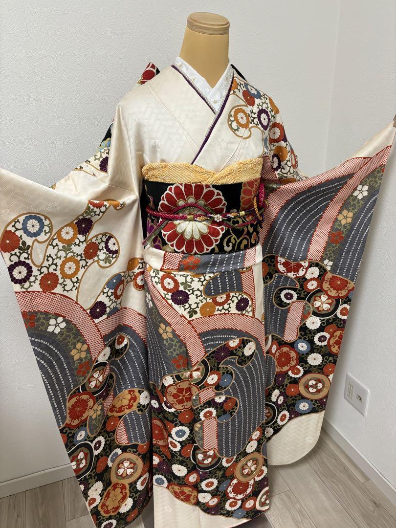 りゅうくん　振袖フルセット（７点）　吾妻徳穂　古典柄　正絹　成人式