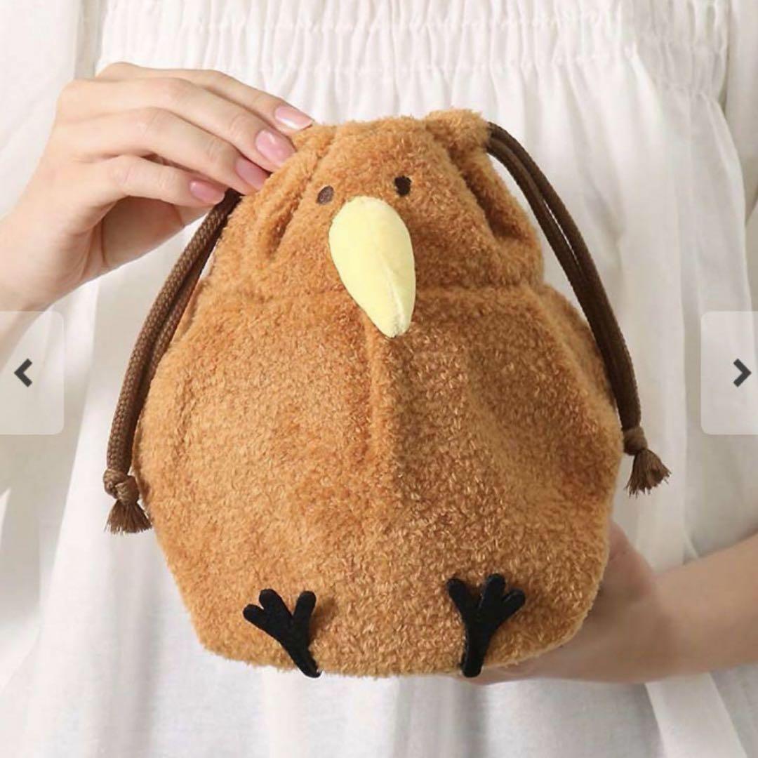 【新品タグ付き】レアアニマル　キーウィ　巾着