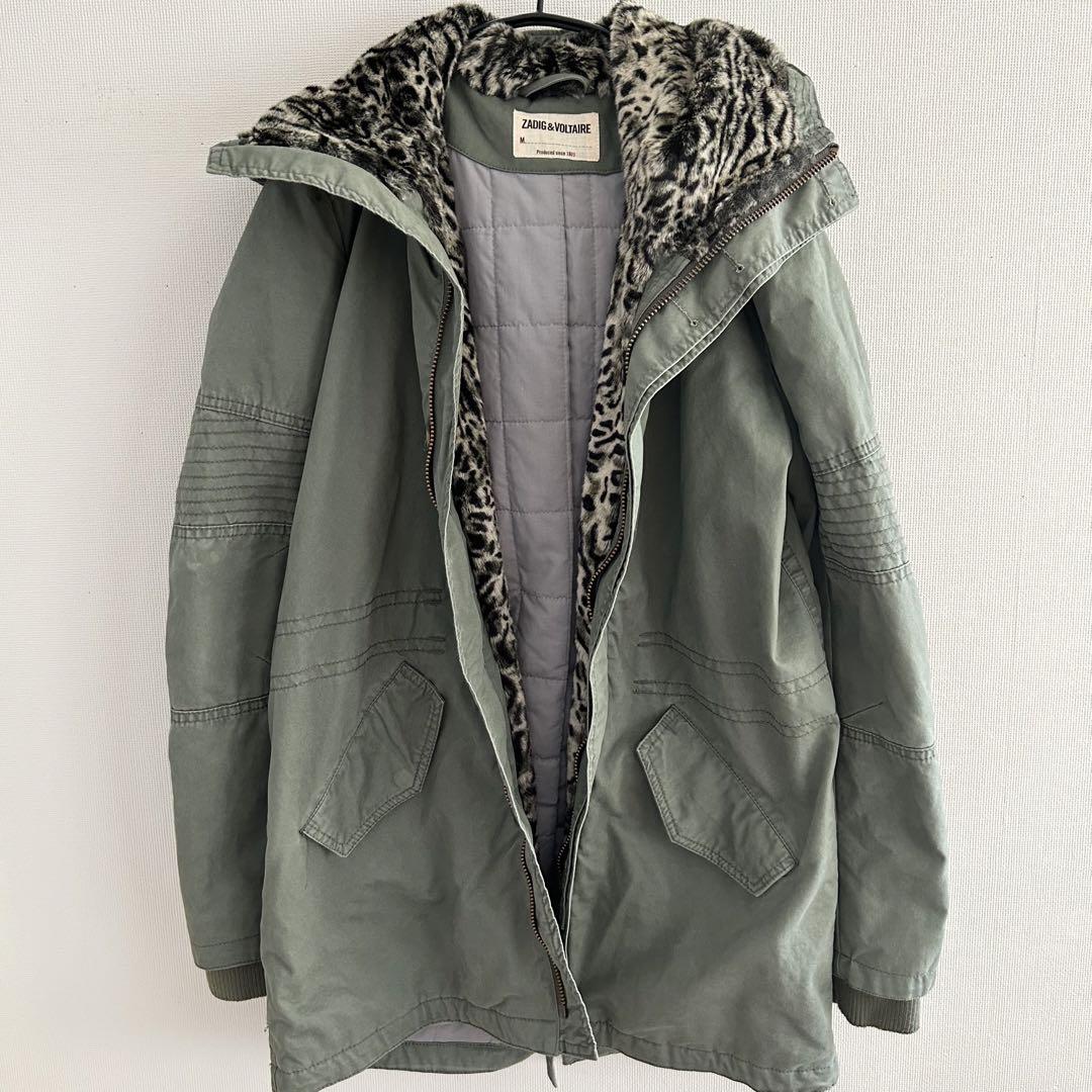 ZADIG&VOLTAILE モッズコート ミリタリージャケット ボア付き