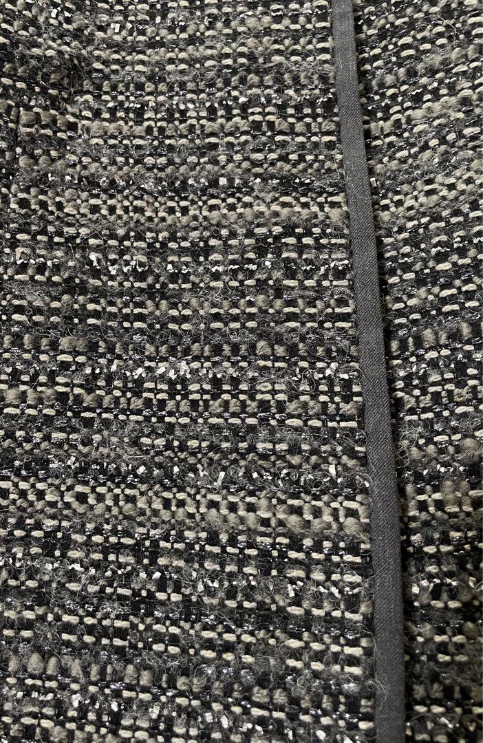 上品スタイル トリーバーチ BURCH TORY ラメ ノーカラージャケット ツイード ジャケット・アウター