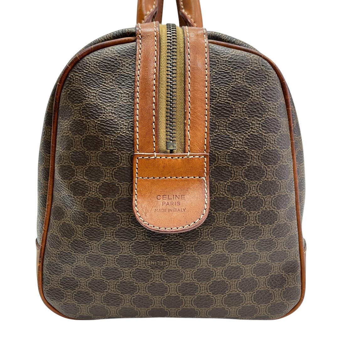 CELINE マカダム柄ボストンバッグ