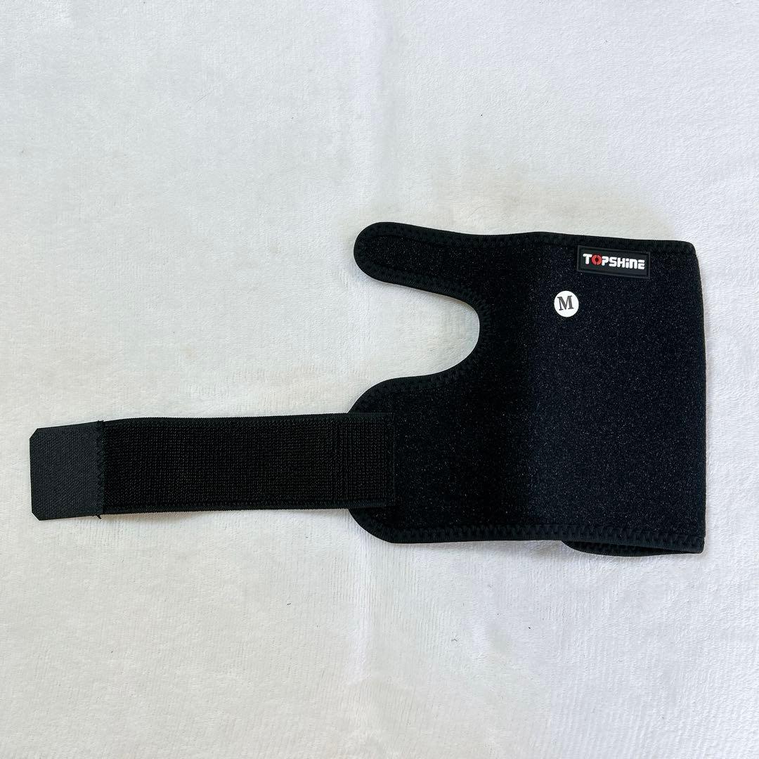 手首サポーター 手首 保護 強力固定サポート 腱鞘炎 サポーター M 左手 黒