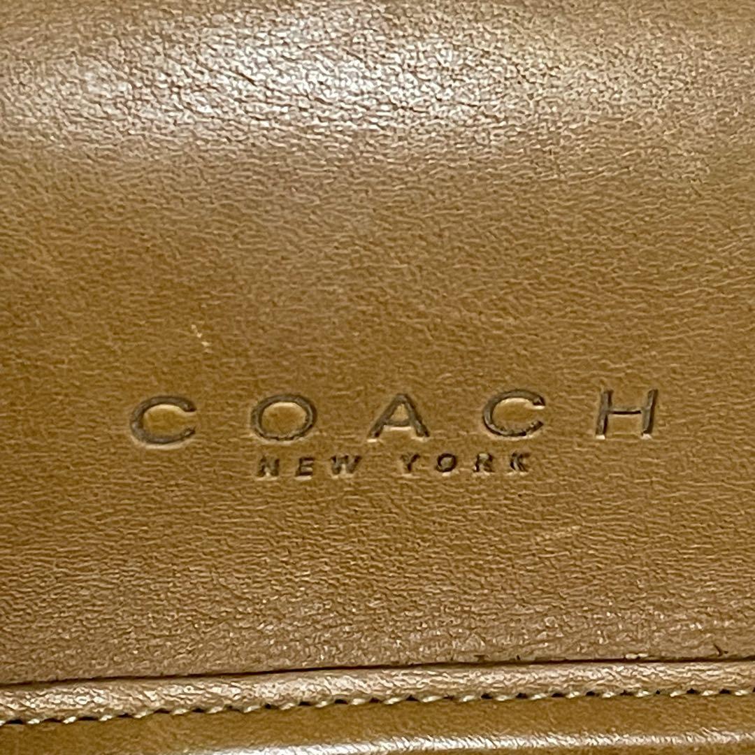 COACH オールドコーチ レザー トートバッグ 肩掛け ブラウン