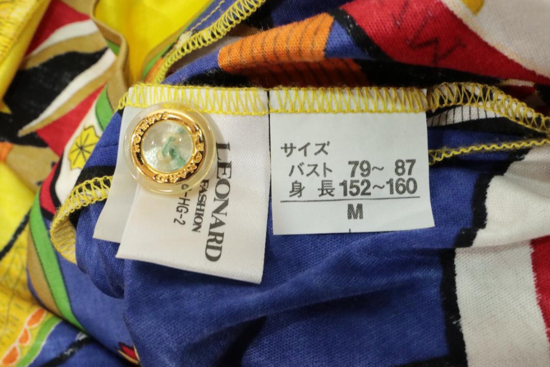 期間限定 セール - 売れ筋ランキングをチェック レオナール 総柄 太陽柄 柄ボタン チュニック ワンピース トップス